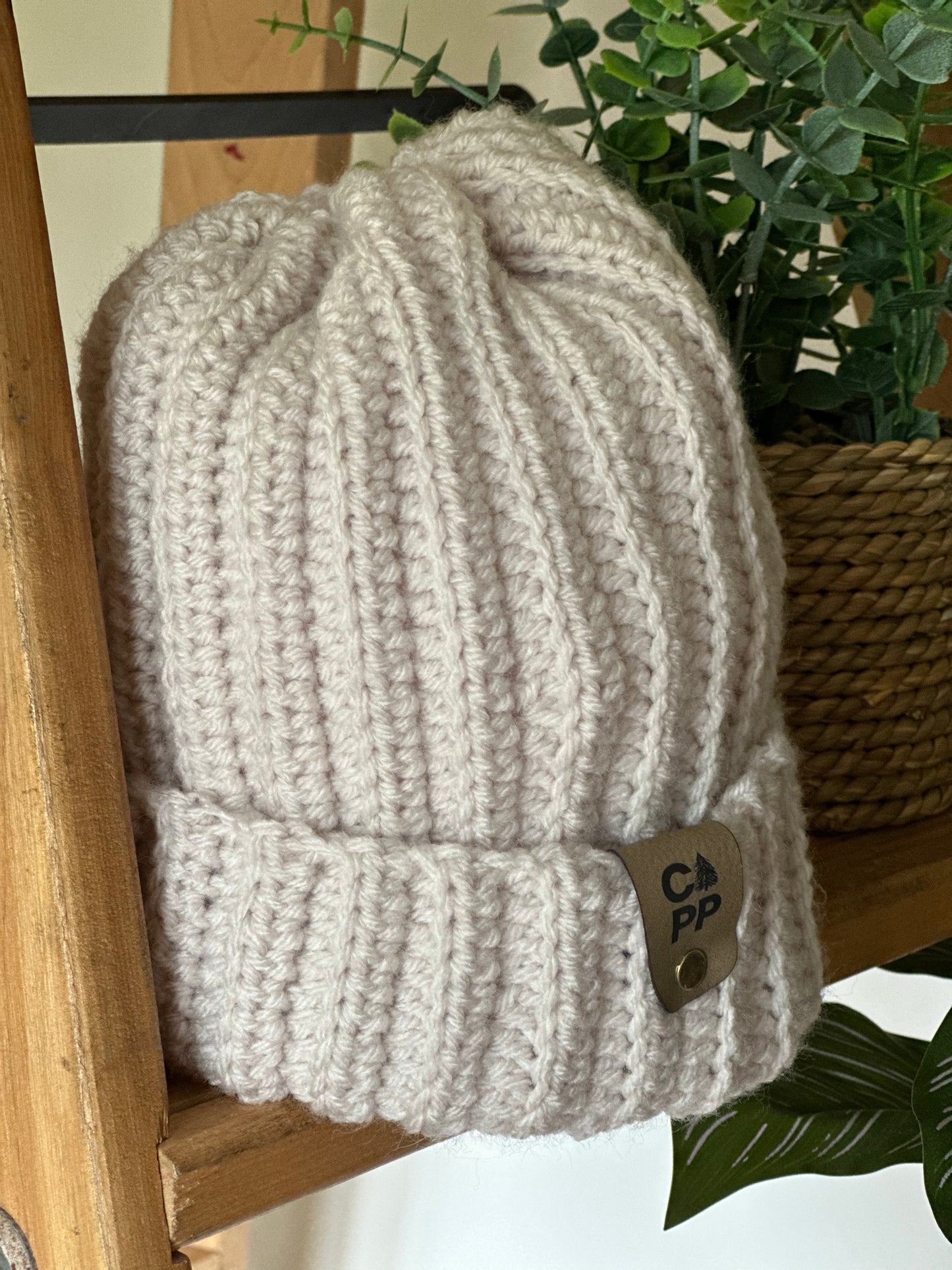 Tuque blanche naturelle - T116
