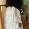 White toque with pompom - T119 -Sold out