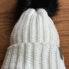 White toque with pompom - T119 -Sold out