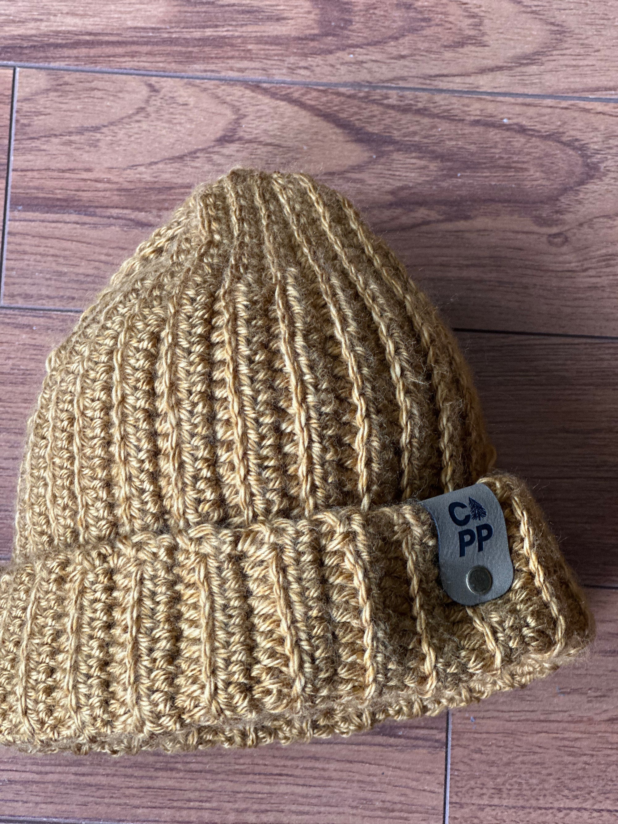 Tuque jaune caramel-Beanie - T114