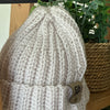 Natural White Beanie - T112