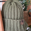 Olive green beanie - T109