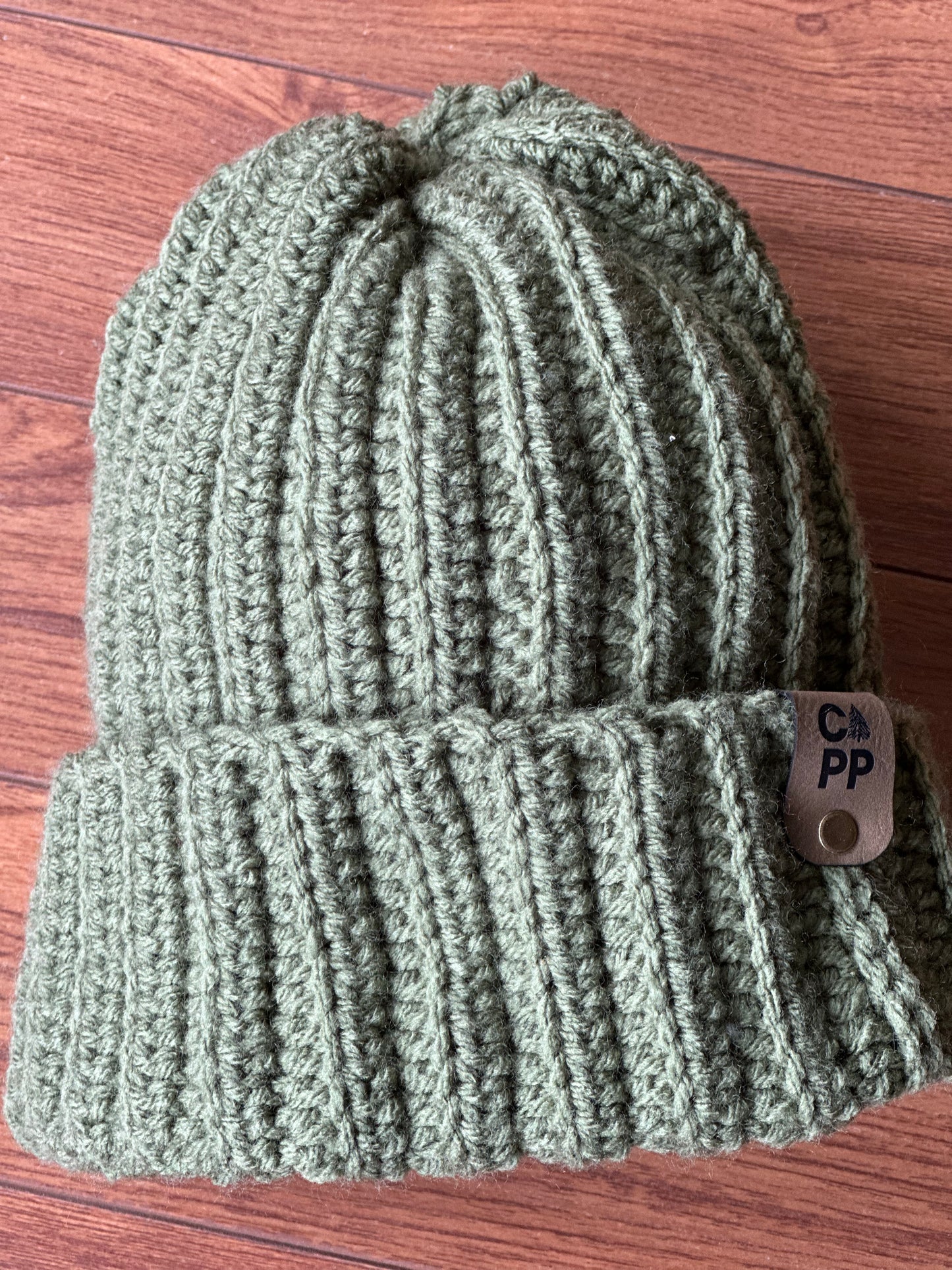 Tuque verte olive