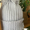 Tuque bleue ciel avec pompon - Beanie - T106
