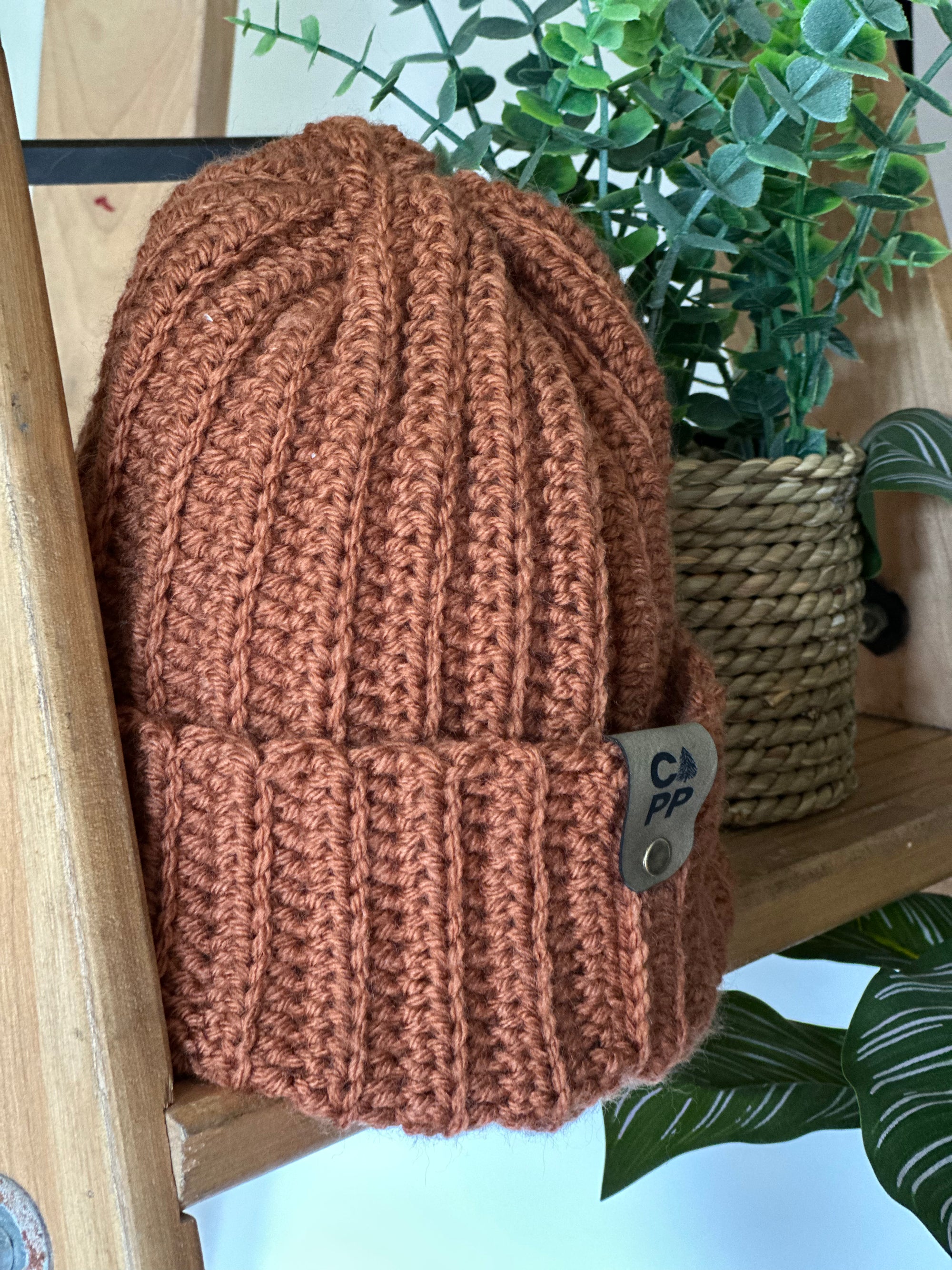 Tuque brune rouille - T103