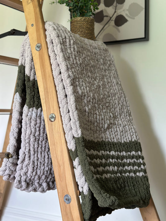 Throw-type blanket