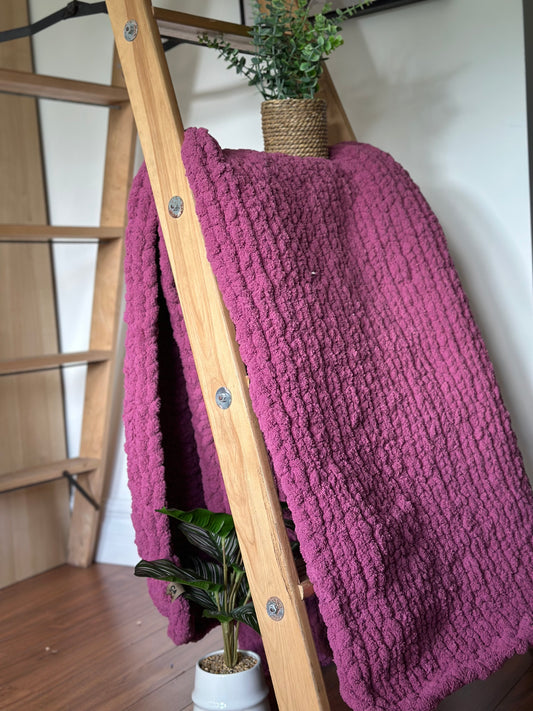 Throw-type blanket