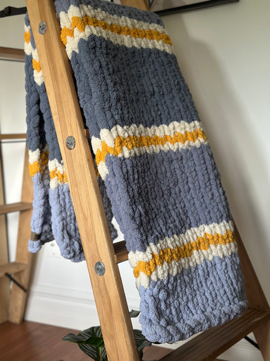 Throw-type blanket