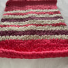 Couverture pour bébé rayures roses et mauves