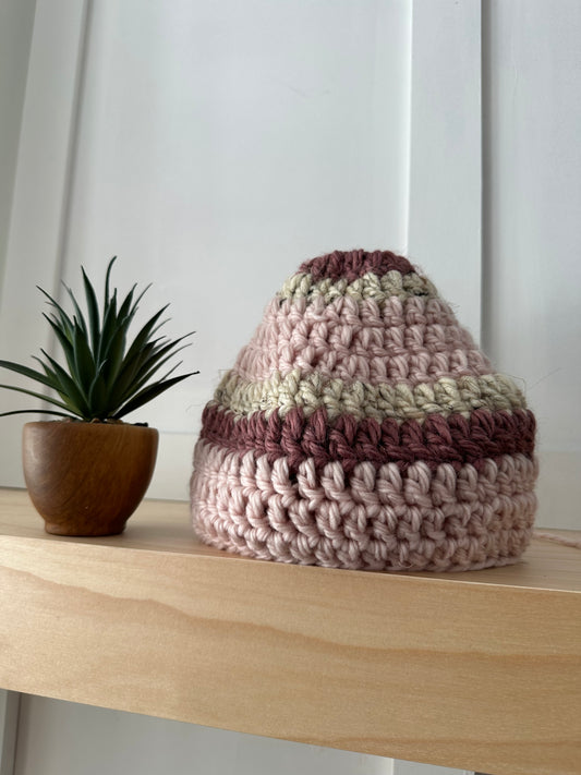 Tuque lignée fait main - T126 - Médium